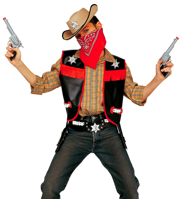 Widmann SRL Cowboy vest zwart kinderen