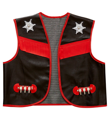 Widmann SRL Cowboy vest zwart kinderen