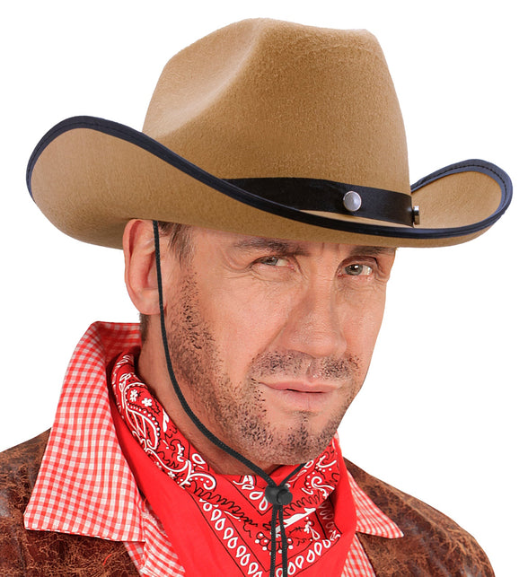 Widmann SRL Cowboyhoed beige met studs