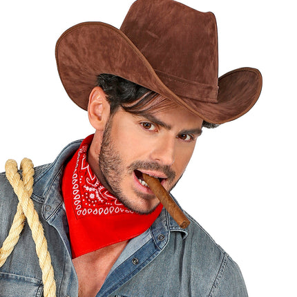 Widmann SRL Cowboyhoed bruin suede