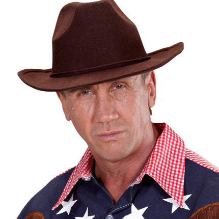 Widmann SRL cowboyhoed bruin wol