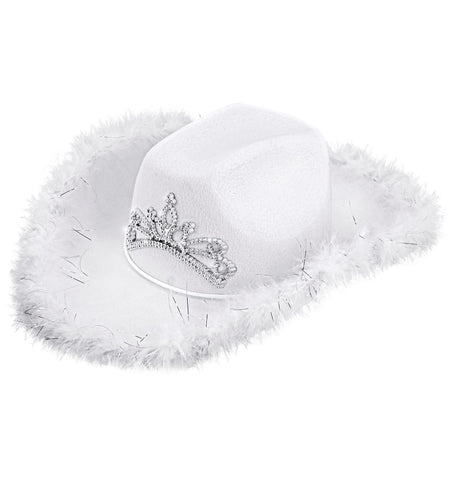 Widmann SRL Cowboyhoed Daisy met tiara wit
