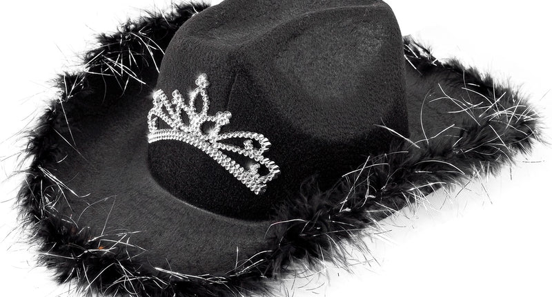 Widmann SRL Cowboyhoed Daisy met tiara zwart