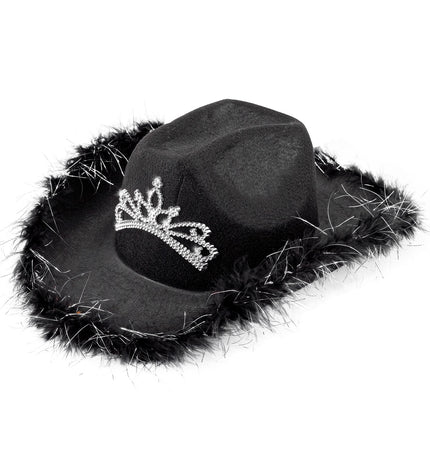 Widmann SRL Cowboyhoed Daisy met tiara zwart