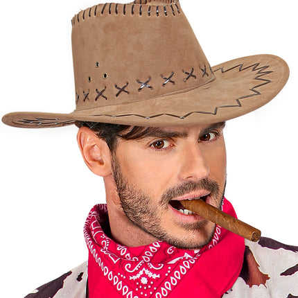 Widmann SRL Cowboyhoed Suede Bruin