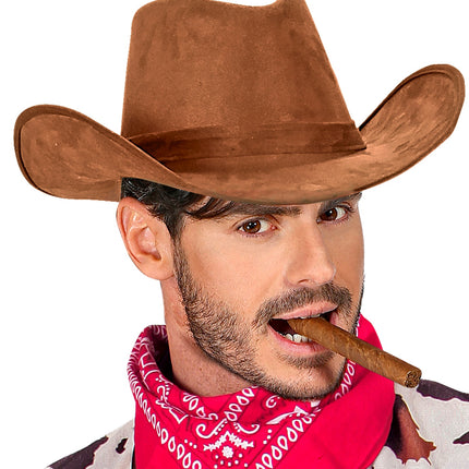 Widmann SRL Cowboyhoed suede bruin Texaans