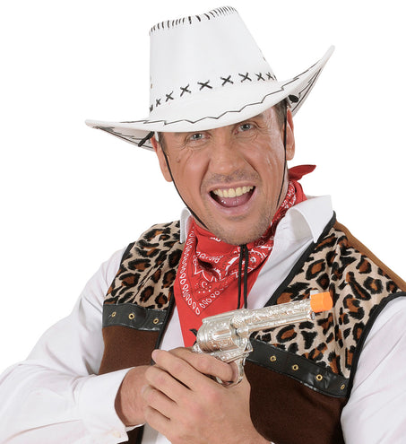 Widmann SRL cowboyhoed wit met decoratie