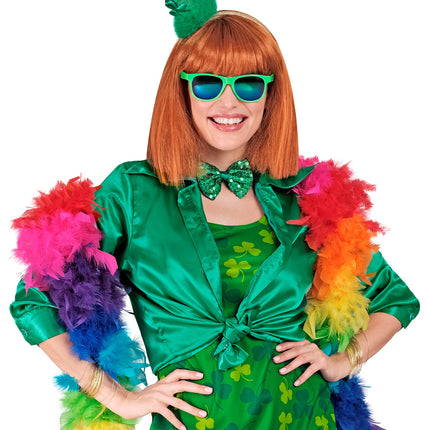 Widmann SRL Dames jaren 70 disco blouse groen