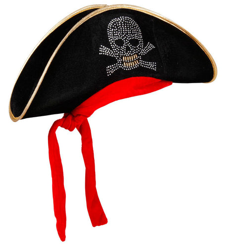 Widmann SRL Dames piratenhoed met bespijkerde schedel en bandana