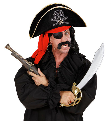 Widmann SRL Dames piratenhoed met bespijkerde schedel en bandana