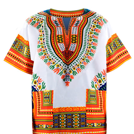 Widmann SRL Dashiki shirt Jimmy wit oranje