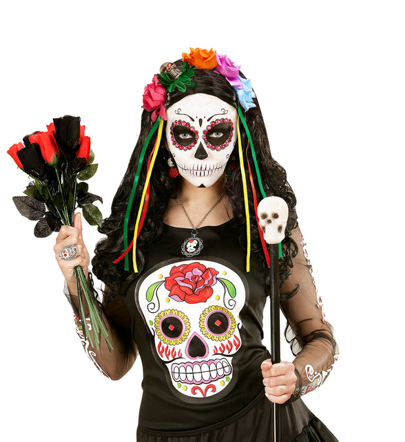 Widmann SRL Day of the dead diadeem met roosjes