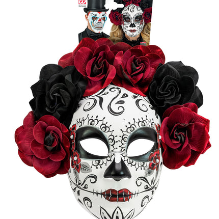 Widmann SRL Day of the Dead masker met rozen