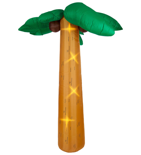 Widmann SRL Decoratie palmboom met licht opblaasbaar