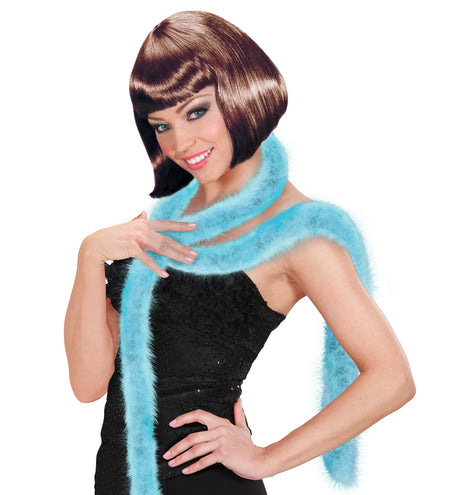 Widmann SRL decoratieve boa blauw