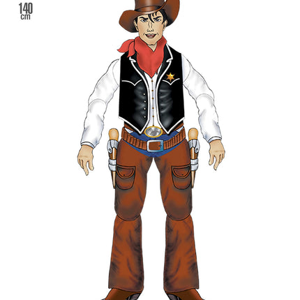 Widmann SRL Decoratieve cowboy 153cm