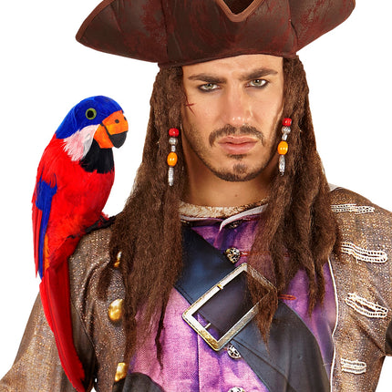Widmann SRL Decoratieve papegaai piraat