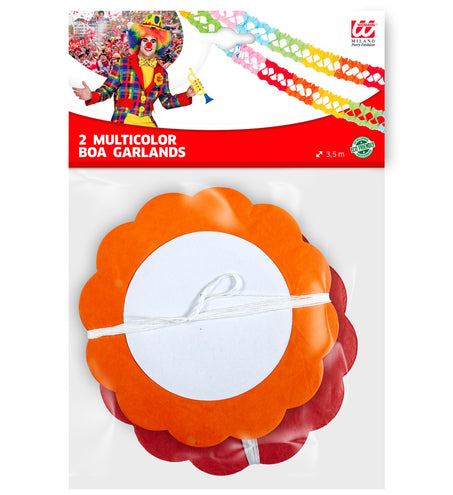 Widmann SRL Decoratieve slinger papier meerkleurig