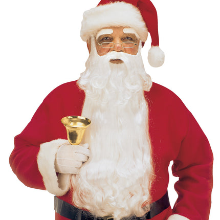 Widmann SRL Deluxe kerstman baard met snor