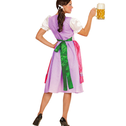 Widmann SRL Dirndl jurk roze groen
