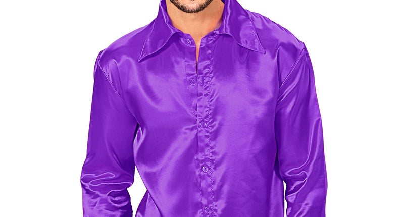 Widmann SRL Disco blouse paars Jim heren