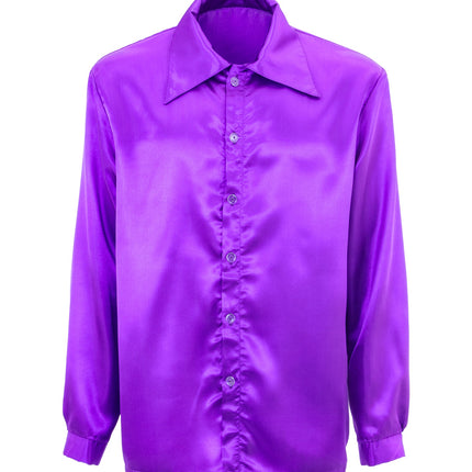 Widmann SRL Disco blouse paars Jim heren