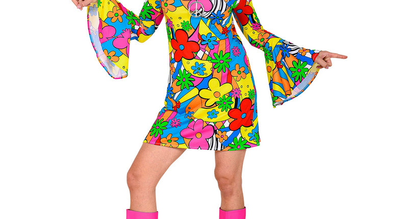 Widmann SRL Disco hippie jurk jaren 70 dames