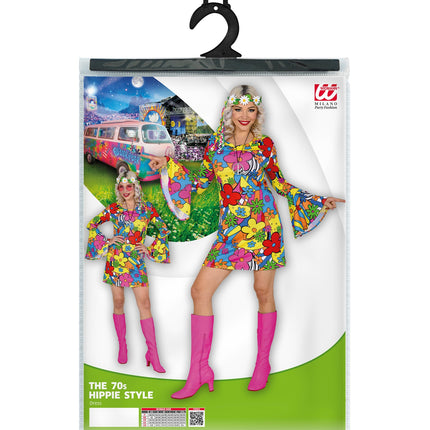 Widmann SRL Disco hippie jurk jaren 70 dames