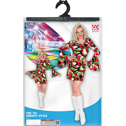 Widmann SRL Disco jurkje jaren 70 dames