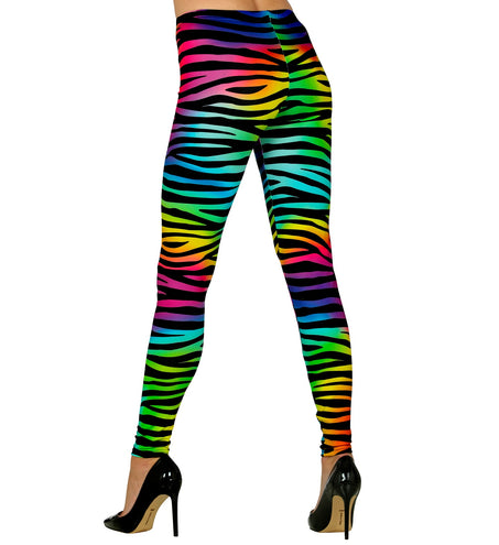 Widmann SRL Disco legging neon zebraprint dames