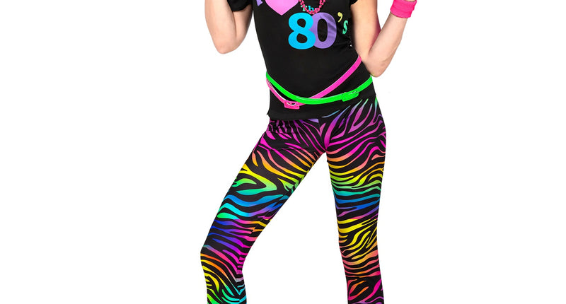 Widmann SRL Disco pak 80's neon dames