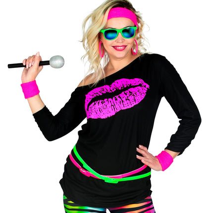 Widmann SRL Disco shirt dames lippenstift