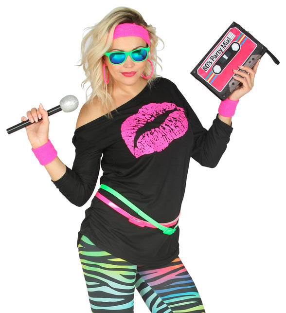 Widmann SRL Disco shirt dames lippenstift