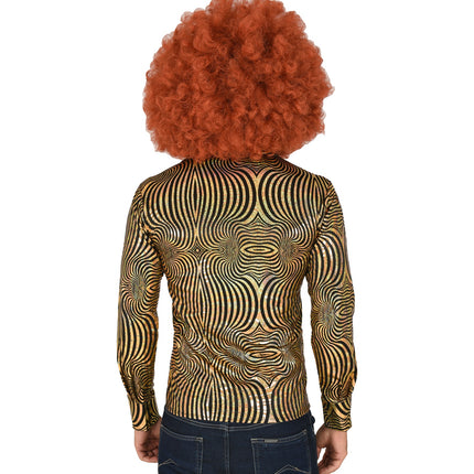 Widmann SRL Disco shirt jaren 70 goud heren