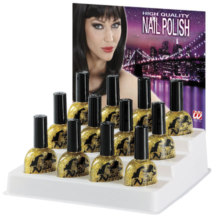 Widmann SRL display nagellak glitter goud