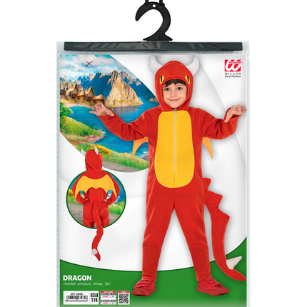 Widmann SRL Draken pak rood kind