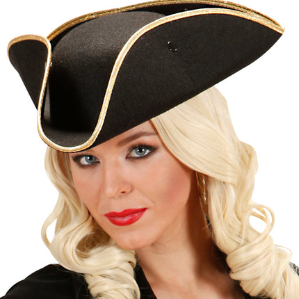 Widmann SRL Driesteek hoed in zwart