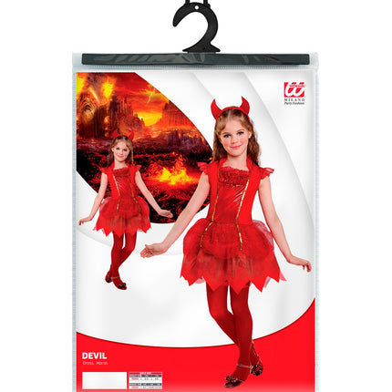 Widmann SRL Duivel ballerina jurkje kinderen