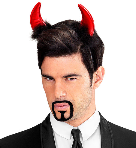 Widmann SRL Duivel hoorntjes haarband metallic