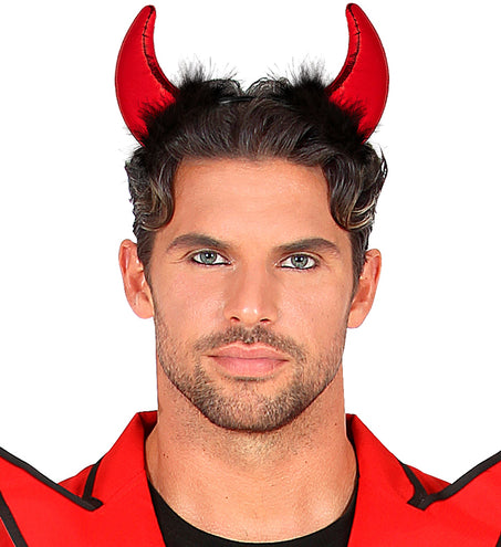 Widmann SRL Duivel hoorntjes haarband metallic