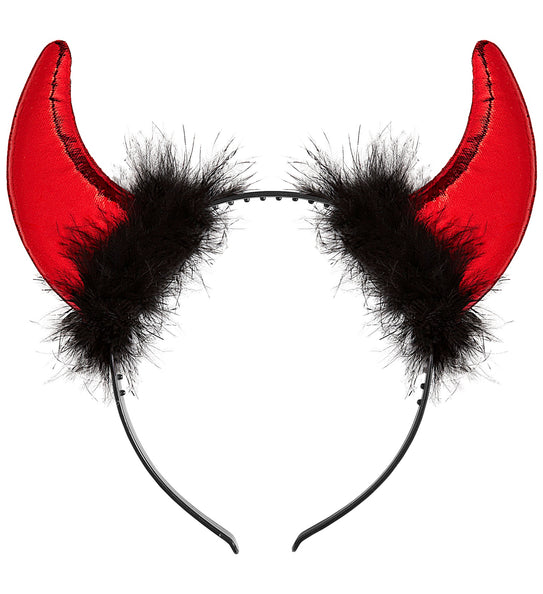 Widmann SRL Duivel hoorntjes haarband metallic