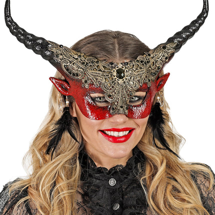 Widmann SRL Duivel masker luxe theater