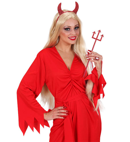 Widmann SRL Duivel oren met drietand glitter