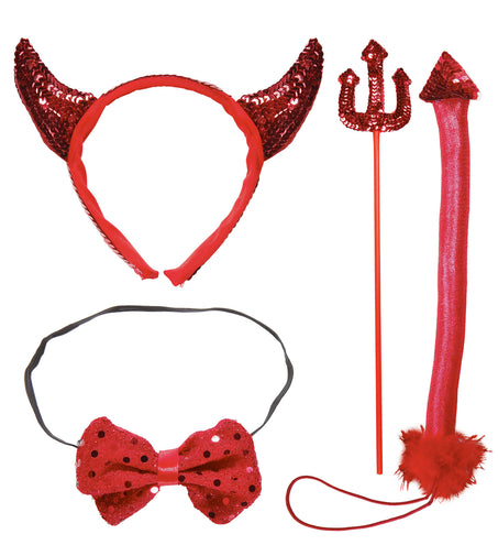 Widmann SRL Duivel set rood compleet