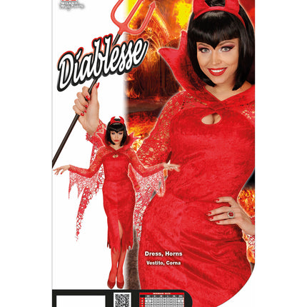 Widmann SRL Duivelinnenjurkjes met hoorntjes