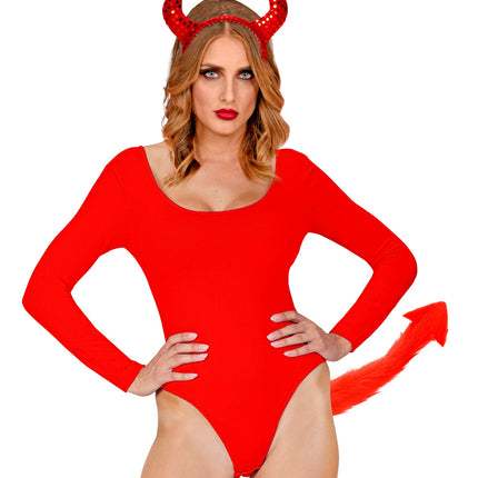 Widmann SRL Duivelstaart rood pluche