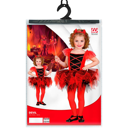 Widmann SRL Duiveltjes jurk voor kinderen