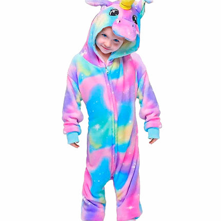 Widmann SRL Eenhoorn kostuum pluche fluweel regenboog