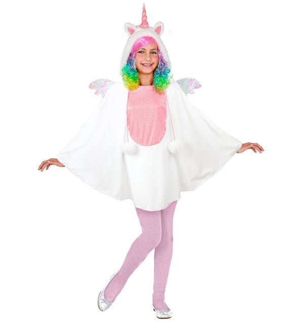 Widmann SRL Eenhoorn poncho met muts kinderen