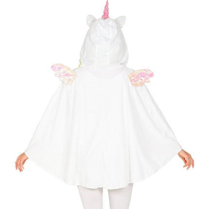 Widmann SRL Eenhoorn poncho met muts volwassenen